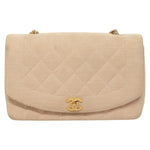 Chanel Vintage Diana Flap Bag Quilted Canvas Small - image 1