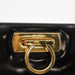 Salvatore Ferragamo Vintage Gancini Chain Shoulder Bag Patent Leather - image 12