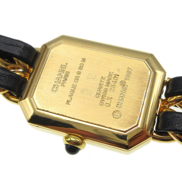 Chanel Premiere Rock Quartz Watch Plated Metal and Leather 20