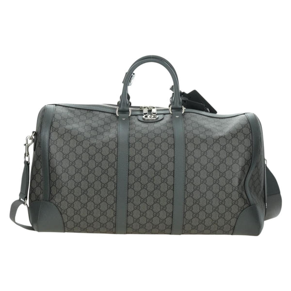 Gucci Web Trim Weekend Duffle Bag GG Coated Canvas Medium