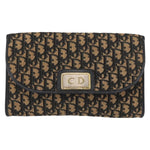 Christian Dior Vintage CD Chain Flap Shoulder Bag Diorissimo Canvas Small - image 1
