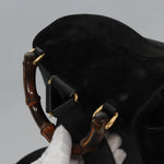 Gucci Vintage Bamboo Backpack Suede Medium - image 7