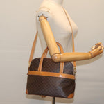 Celine Vintage Macadam Handbag Canvas and Leather - image 14