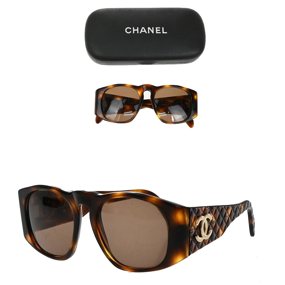 Chanel CC Logo Matelasse Sunglasses Eye Wear Plastic - image 1