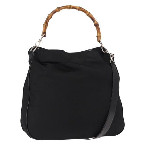 Gucci Vintage Bamboo Handle Bag Nylon - image 1