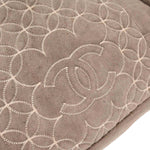 Chanel Vintage Embroidered CC Chain Tote Quilted Suede and Shearling - image 14