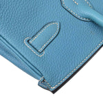 Hermes Touch Birkin Bag Blue Togo with Blue Matte Alligator and Gold Hardware 30 - image 11