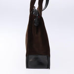 Chanel Vintage Logo Tote Suede Medium - image 4