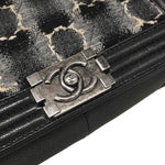Chanel Boy Flap Bag Tweed and Leather Old Medium - image 14