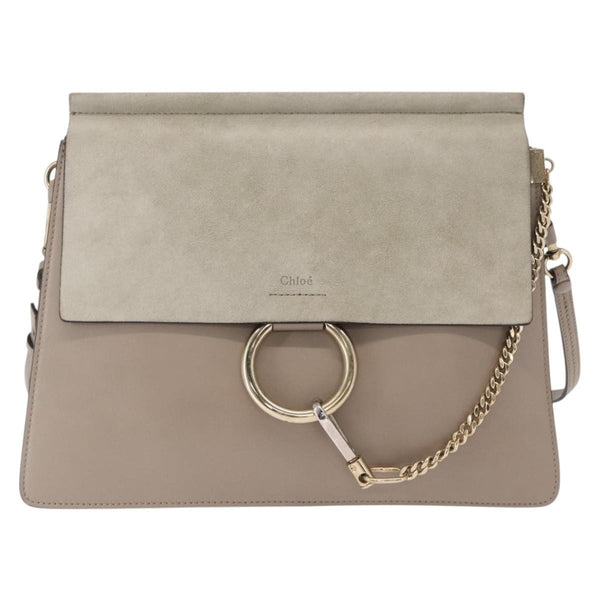 Chloe Faye Shoulder Bag Leather and Suede Medium - image 1