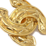Chanel CC Clip-On Earrings Quilted Metal - image 2