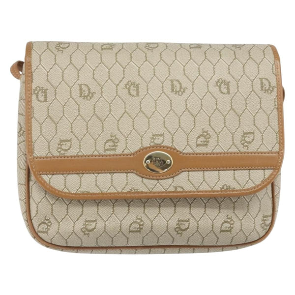 Christian Dior Vintage Honeycomb Shoulder Bag Canvas - image 1