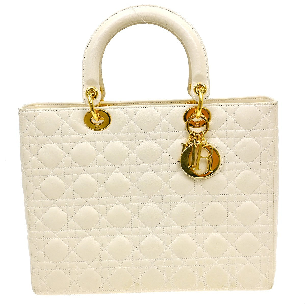 Christian Dior Lady Dior Bag Leather Large - image 1