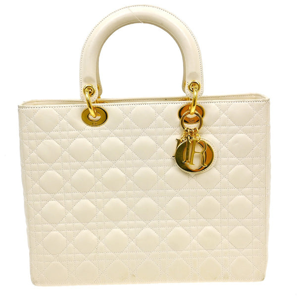 Christian Dior Lady Dior Bag Leather Large - image 1