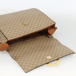 Celine Vintage Macadam Circle Logo Shoulder Bag Canvas and Leather - image 20