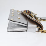 Gucci Broadway Pearly Bee Shoulder Bag Embellished Leather Mini - image 3