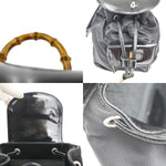 Gucci Vintage Bamboo Backpack Nylon and Patent Leather Mini - image 12
