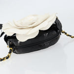 Chanel Vintage Camellia Round Evening Bag Lambskin and Satin - image 16