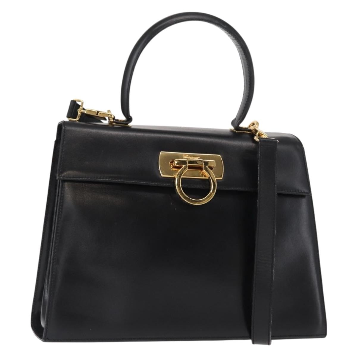 Salvatore Ferragamo Convertible Top Handle Bag Leather - image 1