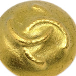 Chanel Vintage CC Round Clip-On Earrings Metal Small - image 3