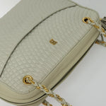 Bally Vintage Chain Shoulder Bag Quilted Leather - image 14