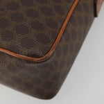 Celine Vintage Macadam Circle Logo Shoulder Bag Canvas and Leather - image 10
