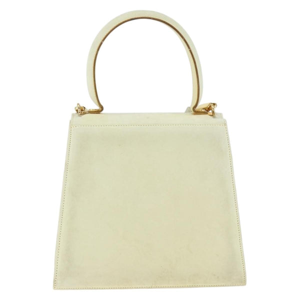 Salvatore Ferragamo Gancini Convertible Top Handle Bag Suede Mini