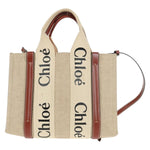 Chloe Woody Convertible Tote Canvas with Leather Small - image 2