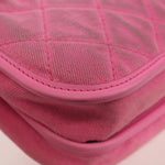 Chanel Flap Messenger Bag Quilted Denim Small - image 11