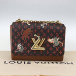 Louis Vuitton Twist Handbag Limited Edition Grace Coddington Catogram Canvas MM - image 14
