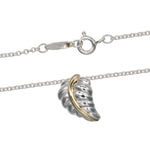 Tiffany & Co. Leaf Pendant Necklace Silver 925 and K18 Yellow Gold - image 4