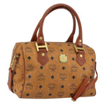 MCM Visetos Handbag Canvas and Leather - image 18