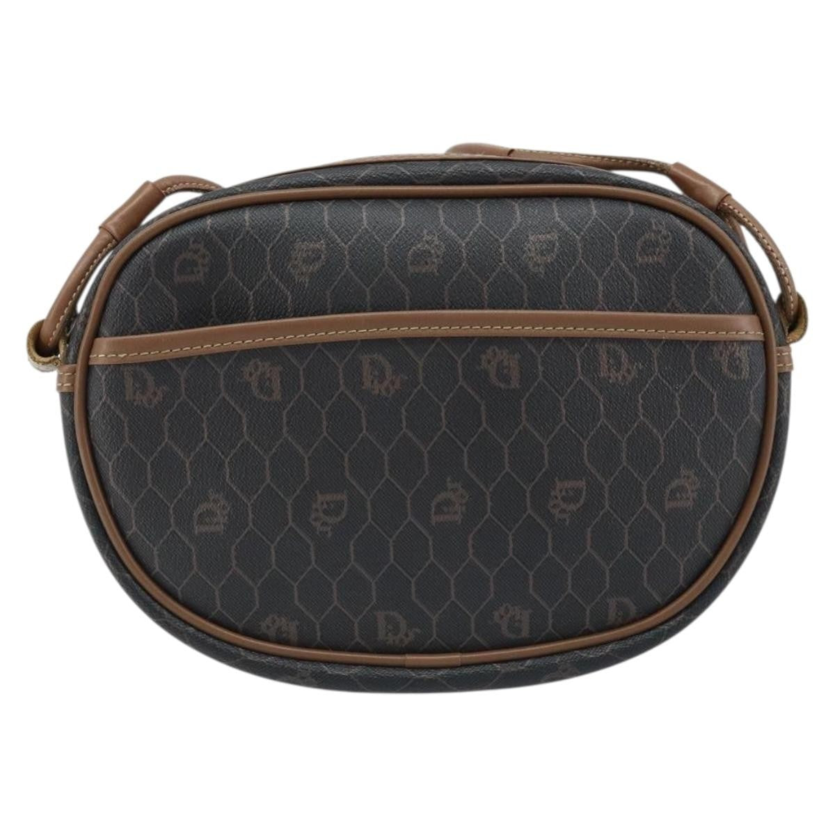 Christian Dior Vintage Honeycomb Shoulder Bag Canvas and Leather - image 1