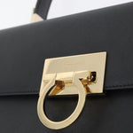 Salvatore Ferragamo Gancini handbag Leather - image 12