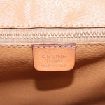 Celine Vintage Macadam Circle Logo Shoulder Bag Canvas and Leather - image 6
