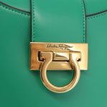 Salvatore Ferragamo Gancini handbag Leather - image 12