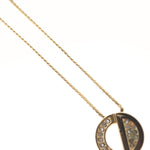 Christian Dior CD Pendant Necklace Metal and Crystals - image 8