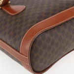 Celine Vintage Macadam Handbag Canvas and Leather - image 10