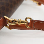 Celine Vintage Convertible Top Handle Bag Macadam Coated Canvas Medium - image 16