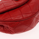 Chanel Camellia Rounded Clutch Satin and Leather - image 12