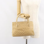 Chanel Vintage Convertible Tote Chevron Lambskin Medium - image 13