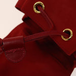 Salvatore Ferragamo Gancini Flap Drawstring Backpack Suede - image 17