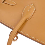 Hermes HAC Birkin Bag Brown Vache Natural with Gold Hardware 32 - image 5