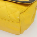 Chanel Two Tone Mademoiselle Lock Flap Bag Quilted Lambskin Large - image 11