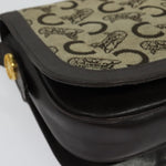Celine C Sulky Shoulder bag Canvas and Leather - image 11
