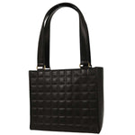 Chanel Chocolate Bar CC Tote Quilted Leather Small - image 2
