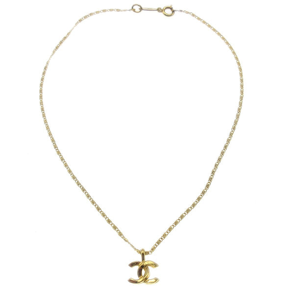 Chanel CC Pendant Necklace Metal - image 1