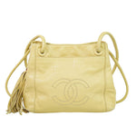 Chanel Vintage CC Tassel Shoulder Bag Lambskin Small - image 1