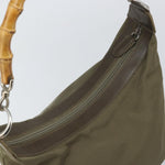 Gucci Vintage Bamboo Shoulder Bag Nylon - image 14