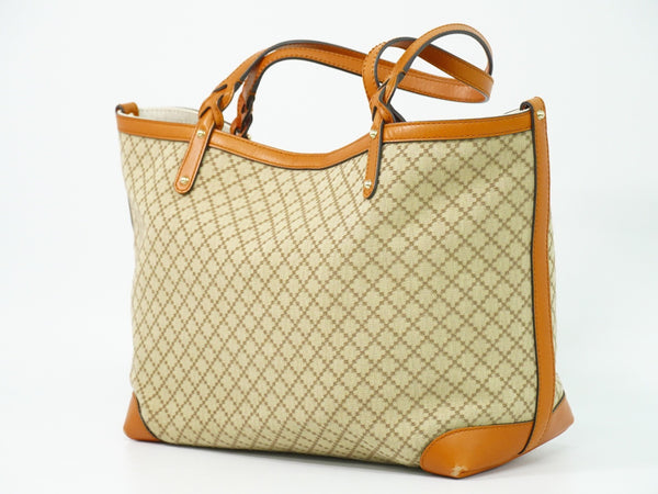 Gucci Craft Tote Diamante Canvas with Leather Tall